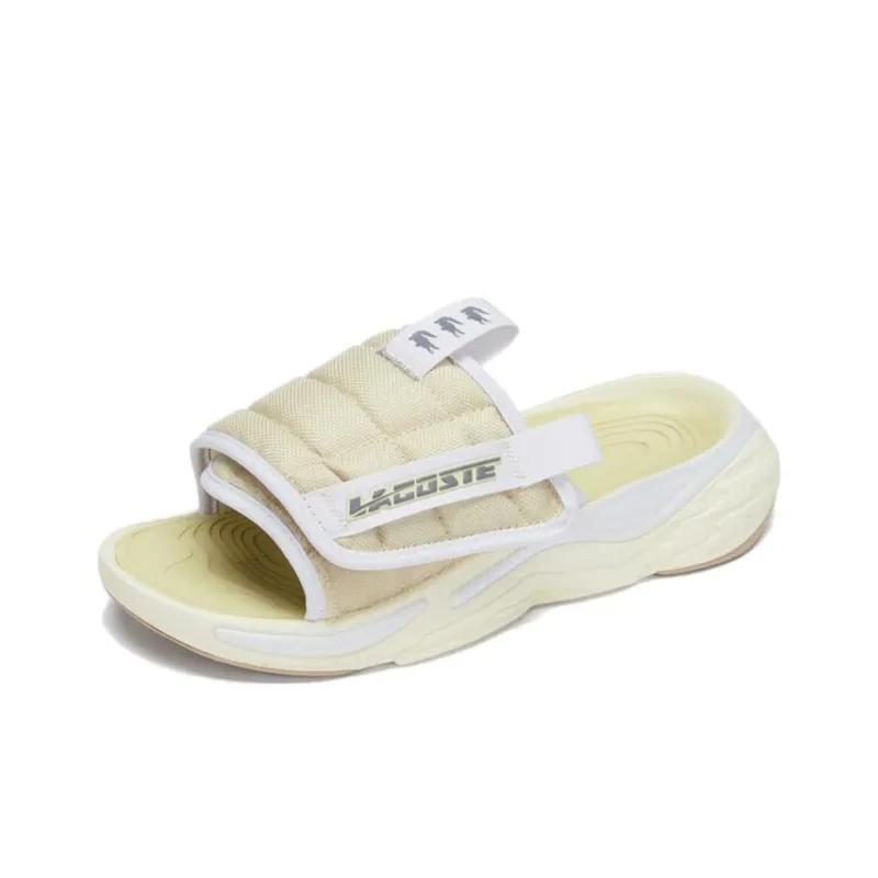 LACOSTE Slide Slippers Men's Ecru-1