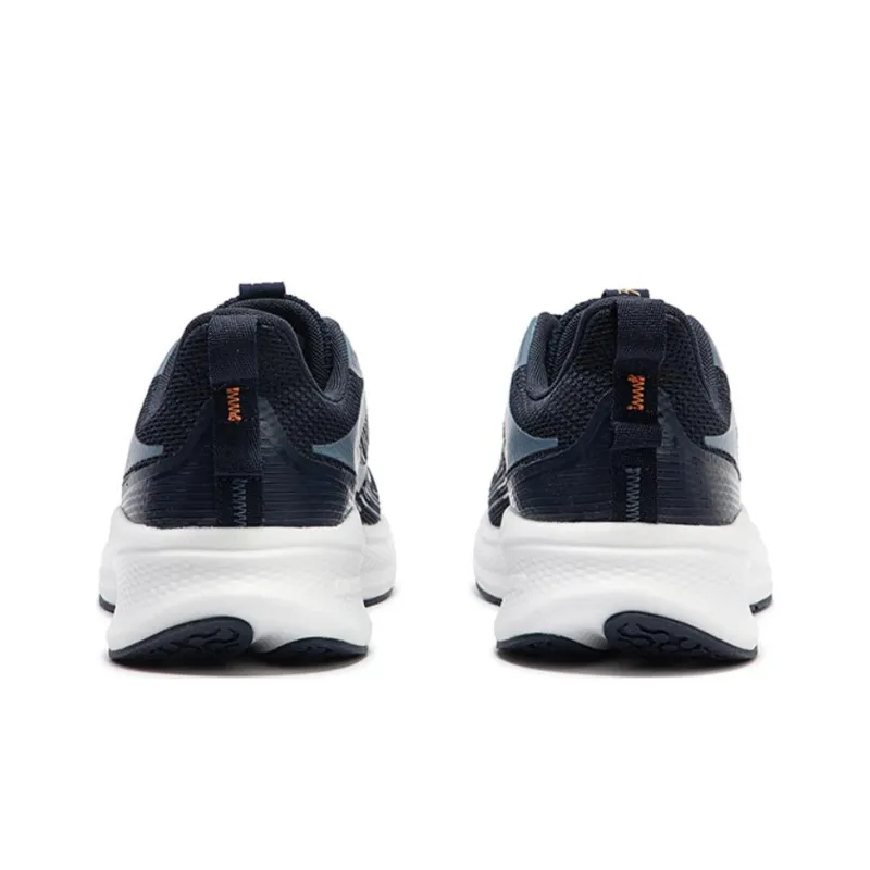361° Cushioning Wear-Resistant Low-Top Casual Running Shoes Men's Black Blue White-3
