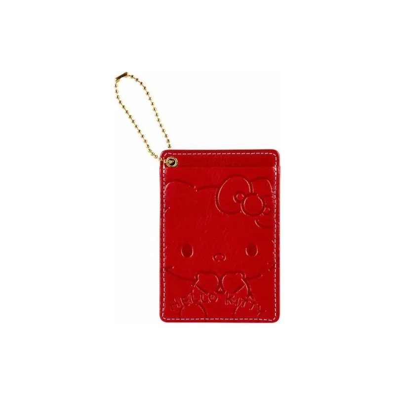 Sanrio Leather Card Holder Women's Red-0