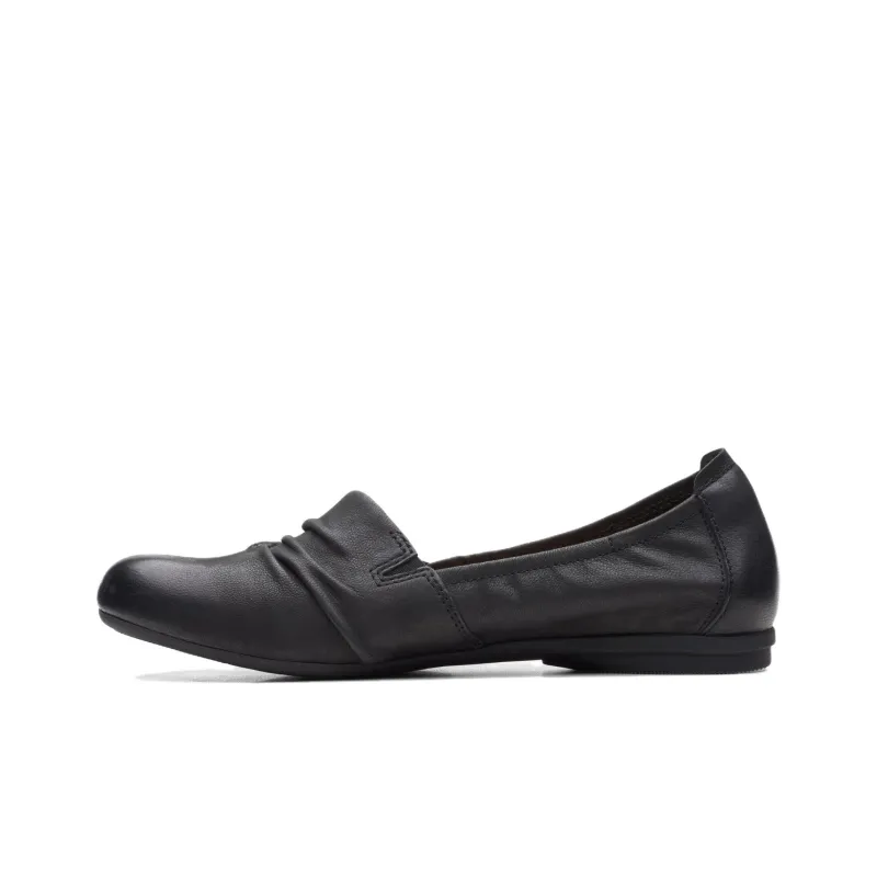 Clarks Rena Way Casual Single Shoes 1.5cm Women's Black-0