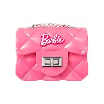 MINISO PVC Jelly Bag, Crossbody Bag, Shoulder Bag Mini Unisex Black/Pink