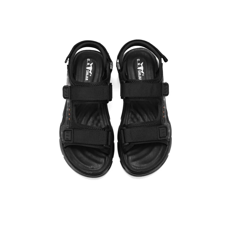 G.N.SHIJIA Beach Sandals Men Black/Khaki-14