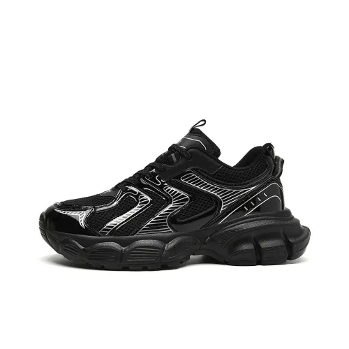 12345 Anti-Slip Wear-Resistant Breathable Height Increasing Low-Top Chunky Sneakers Men's