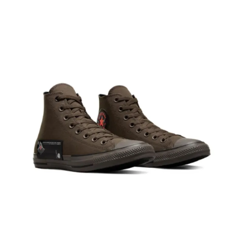 Converse Chuck Taylor All Star Durable Cushioning High Top Canvas Shoes Unisex Black Brown-2