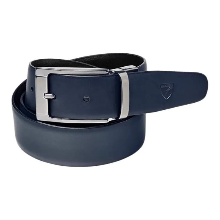 Aspinal Of London Double-Sided Design Pin Buckle Calfskin Leather Belts Men's Multicolor Width 3.6CM-2
