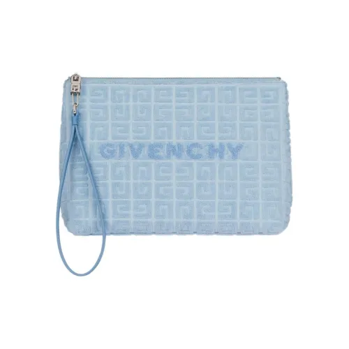 Givenchy Cotton Clutch Large Size Women's Sky Blue