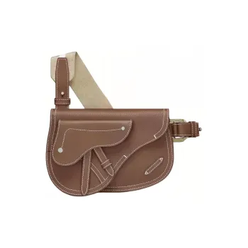 DIOR Saddle Grained Calfskin Saddle Bag, Fanny Pack, Crossbody Bag, Shoulder Bag Men's Brown