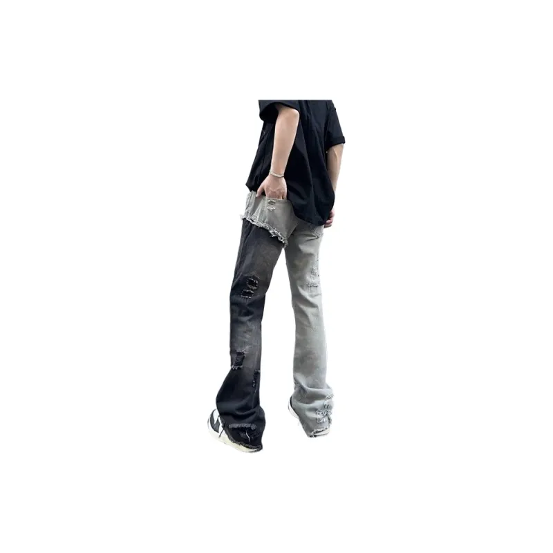 JUFU Jeans Women's Black/White-3