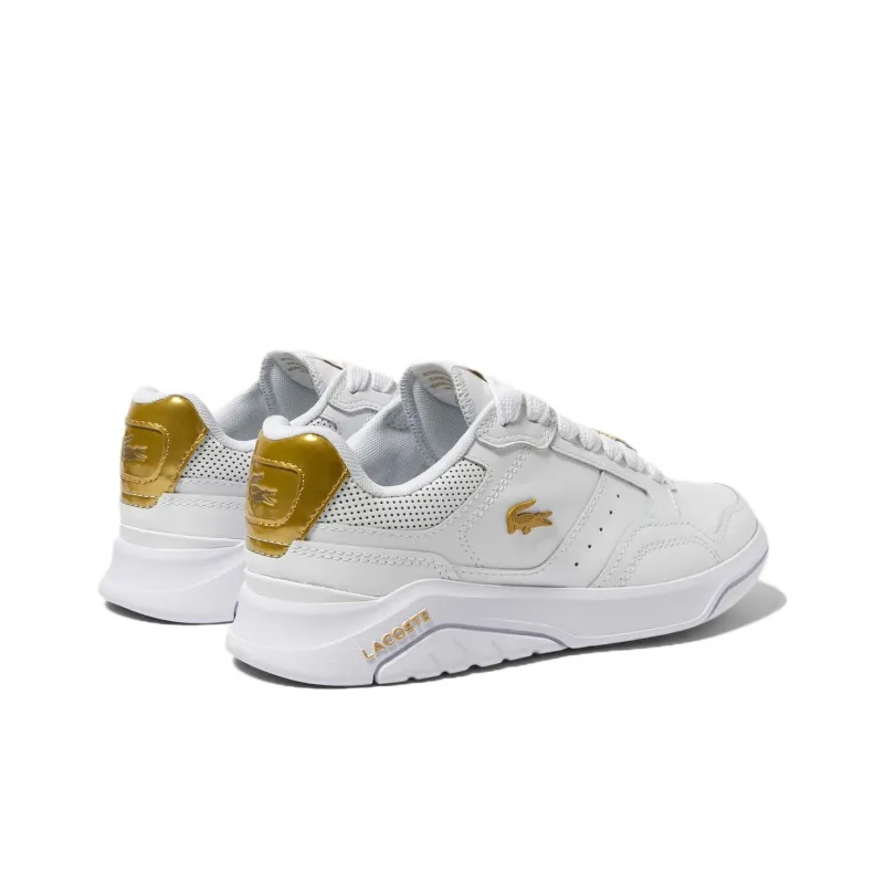 LACOSTE Game Advance Low-Top Skateboard Shoes Women's White-3