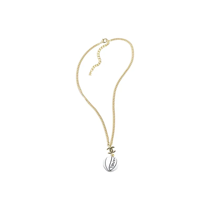 CHANEL Metal, Resin Necklaces Women's Gold-1
