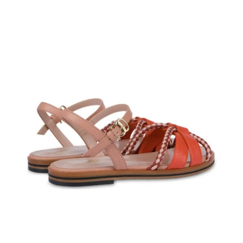 Pollini Interlude Strap Sandals Women's Umber-4