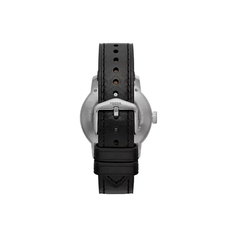 FOSSIL Wrist Watch Automatic Mechanical Movement Leather Watch Bands 40mm White Dial Unisex-3