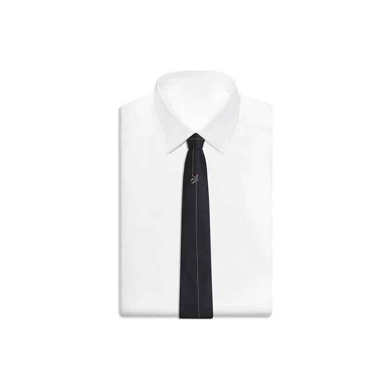 GIEVES CHARLES Mulberry Silk Ties Men's Black-7
