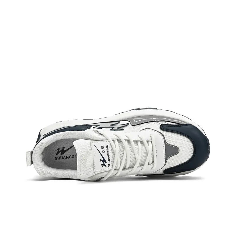 Binary Chunky Sneakers Men Low Top Gray-3