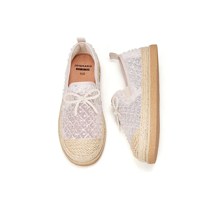 Joy&Mario Espadrilles Women's Black/Gold/Ecru-21