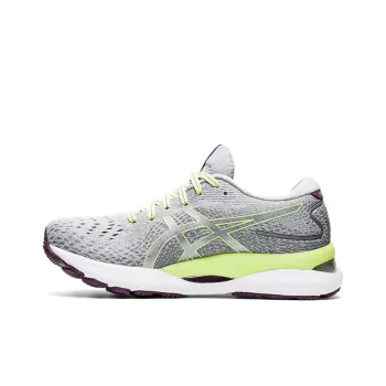 Asics Gel Nimbus 24 Wide 'Piedmont Grey Lime Green' Women's