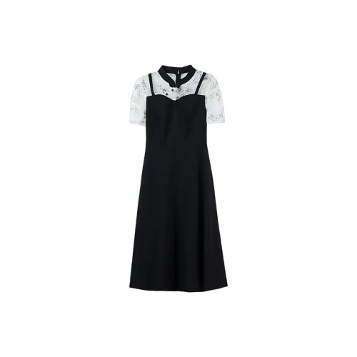 LOKUINTUS Short-Sleeved Dresses Women's Black