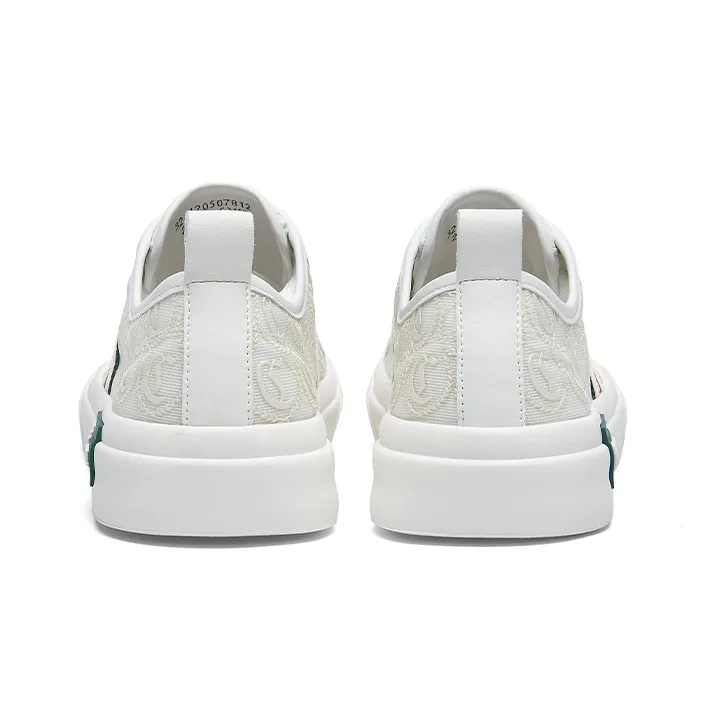 Cabbeen Breathable Low Top Skateboard Shoes Men's White Street Design Feel, Romantic Love Confession-4