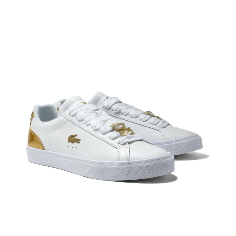LACOSTE Lerond Pro Low-Top Skateboard Shoes Women's White-2