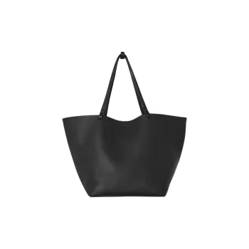 THE ROW Park Tote Grained Calfskin Tote Bag, Shopping Bag, Shoulder Bag, Handbag Extra Large Women's Black