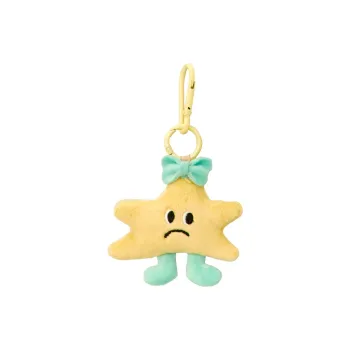 VANWALK Plush Backpack Charm Pendants Small Size Unisex Yellow/Pink/White