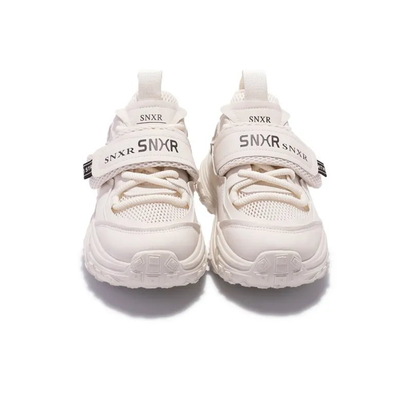 SNXR Anti-Slip Wear-Resistant Waterproof And Breathable Low-Top Chunky Sneakers Women's Beige-33