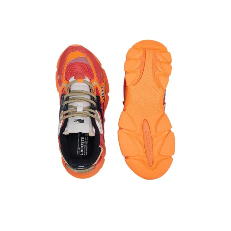 LACOSTE L003 Neo Low Top Casual Shoes Women's Orange-4