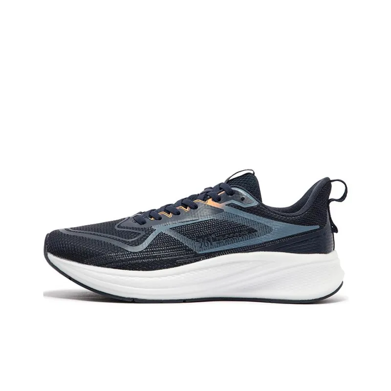 361° Cushioning Wear-Resistant Low-Top Casual Running Shoes Men's Black Blue White-0