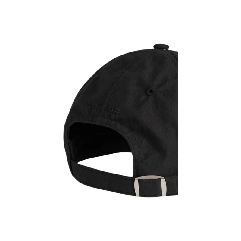 TOTEME Cotton Baseball Caps Women's Black-2