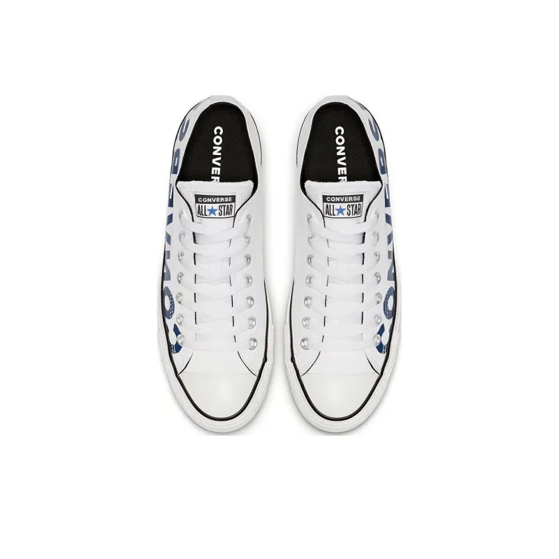 Converse Chuck Taylor All Star Ox Sneakers White/Blue-4