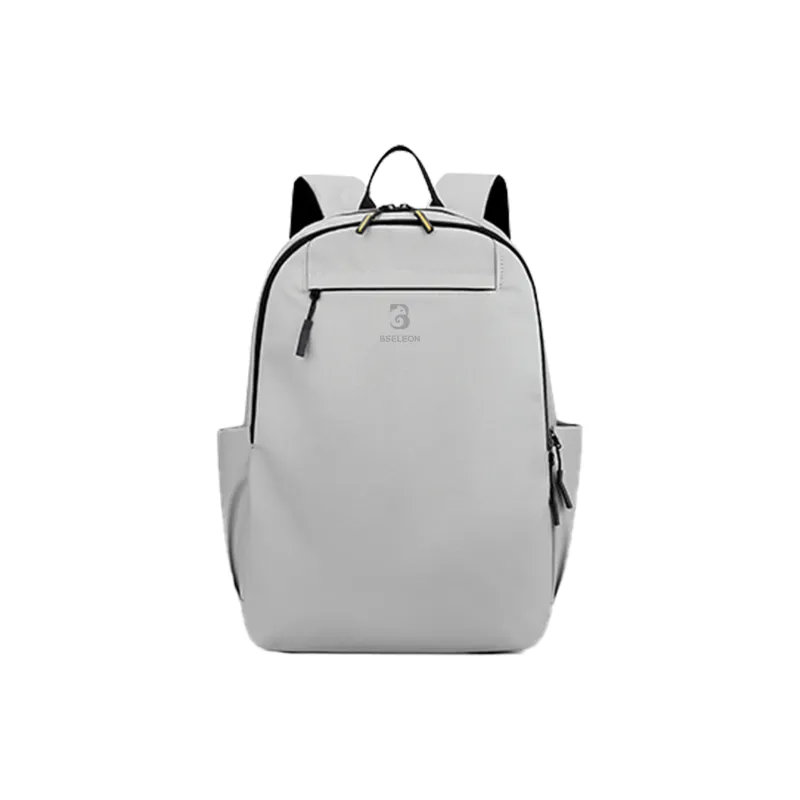 BSELEON Nylon Fabric Backpack Regular Unisex Black And White Graffiti-13