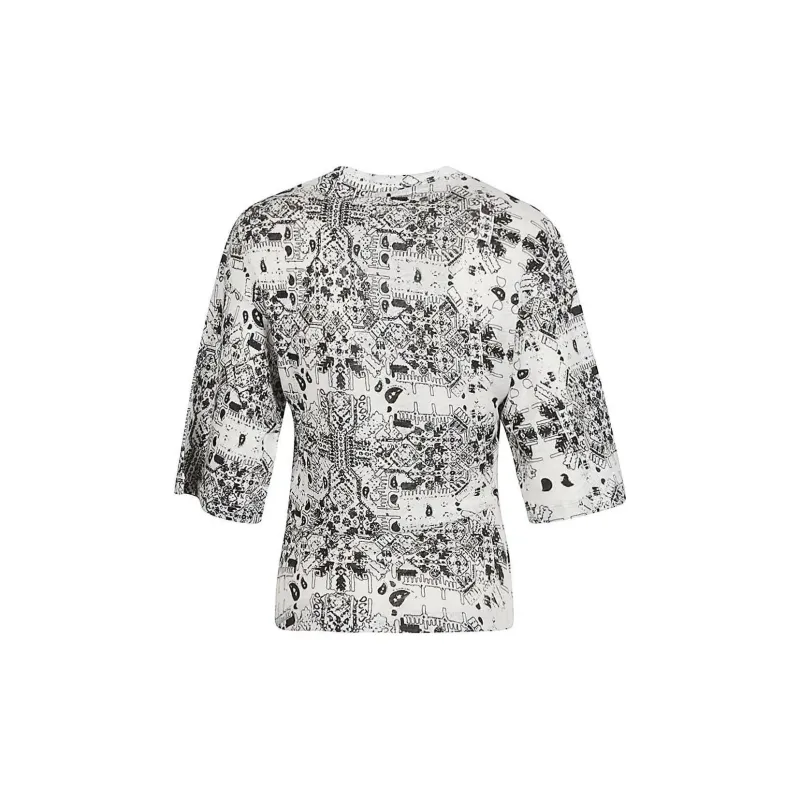 IRO NIGHT Crewneck Patterned Top-1