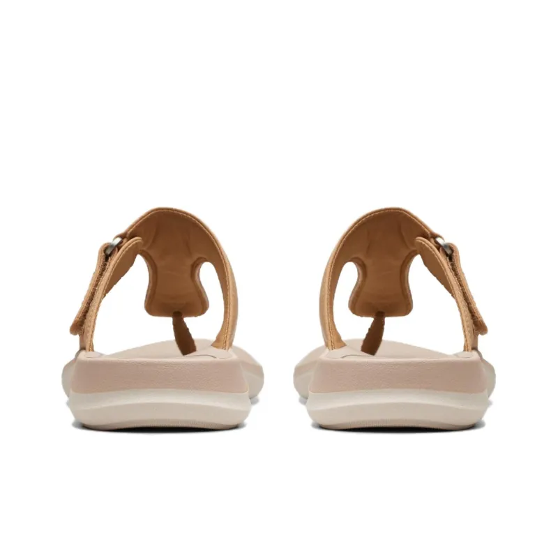Clarks EVA Flip Flops Women's Walnut-4