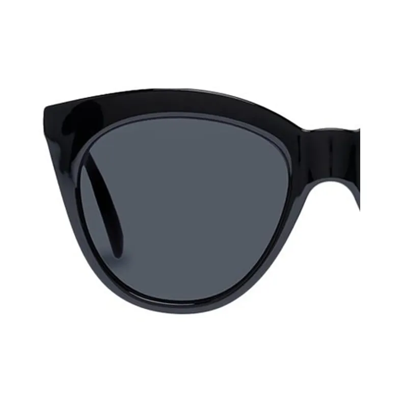 Le Specs Polycarbonate- Irregular Shape Sunglasses Unisex Black-2