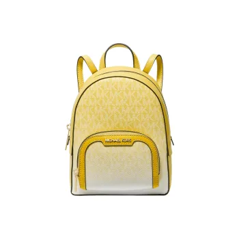MICHAEL KORS Jaycee Coated Canvas Backpack Small Size Women's Gold