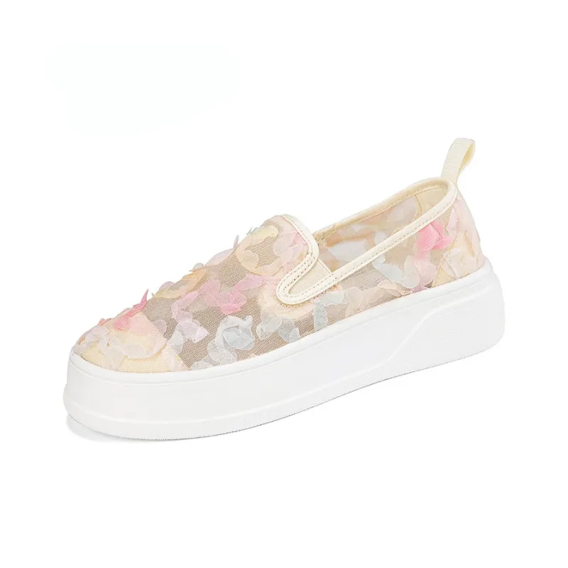 TT&MM Loafers 3cm Women's White Blue-7