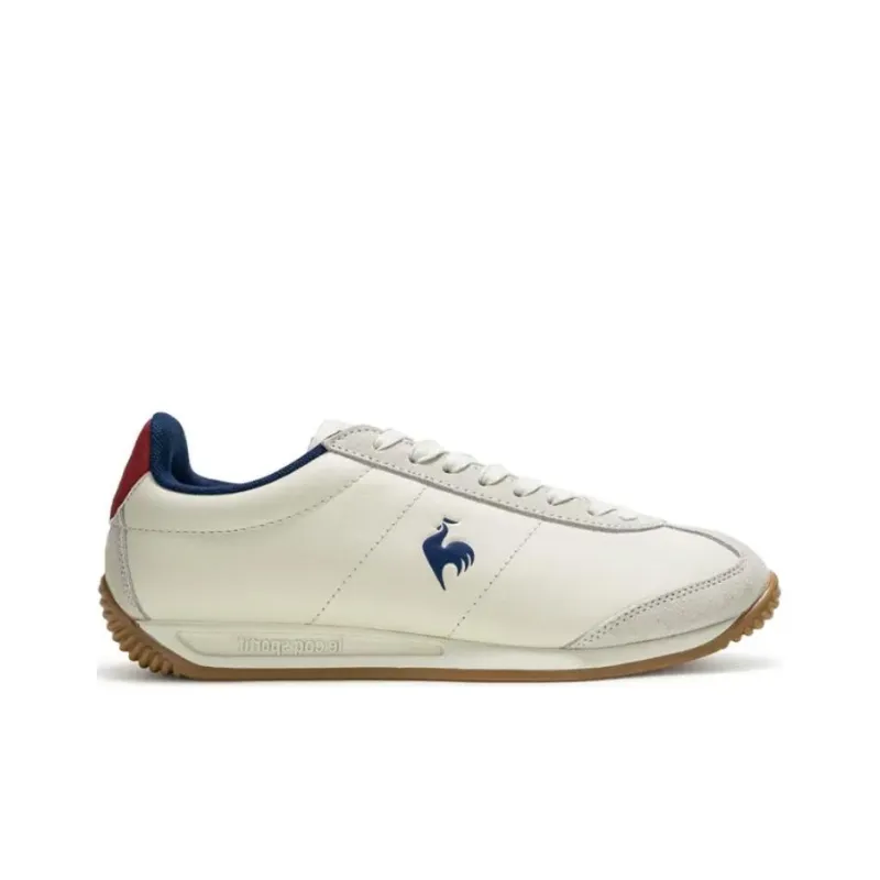 Le Coq Sportif Anti Slip And Wear Resistant Breathable Low Top Casual Shoes Men's Beige Blue Red-1