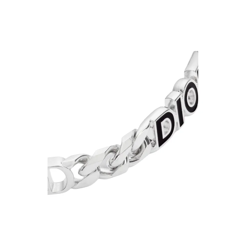DIOR Brass Resin Bracelets Men's Silver-1