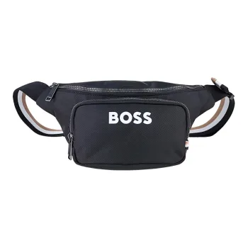 HUGO BOSS Polyester Sling Bag Medium Size Unisex Black