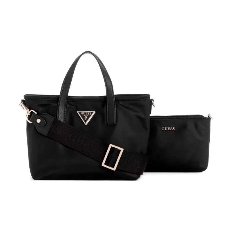 GUESS Nylon Tote Bag Shopping Bag Shoulder Bag Crossbody Bag Handbag Mini Women's Black-1