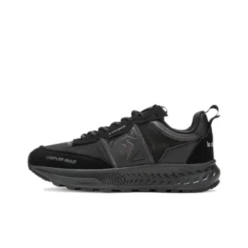 Le Coq Sportif Cushioning Slip Resistant Lightweight Rebound Low Top Casual Shoes Unisex Black