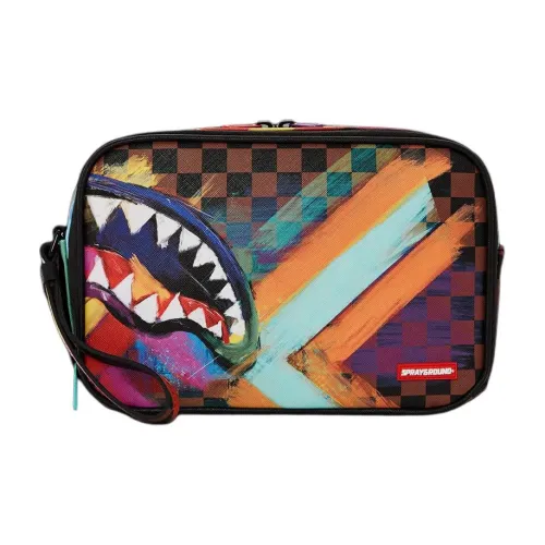 SPRAYGROUND Faux Leather Toiletry Bag Unisex Multicolor