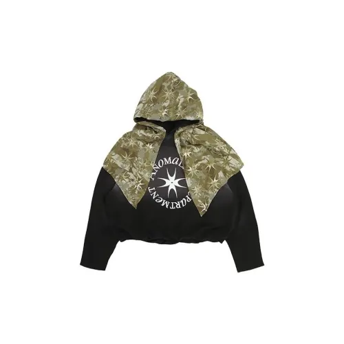 Anomalies Department -a.N.D Sweatshirts Unisex Black This Item Does Not Come With A Camouflage Shawl