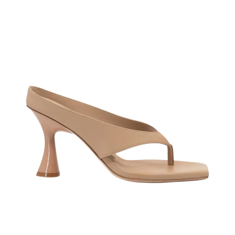 STUDIO AMELIA Flip Flops 9cm Women's Light Brown-1