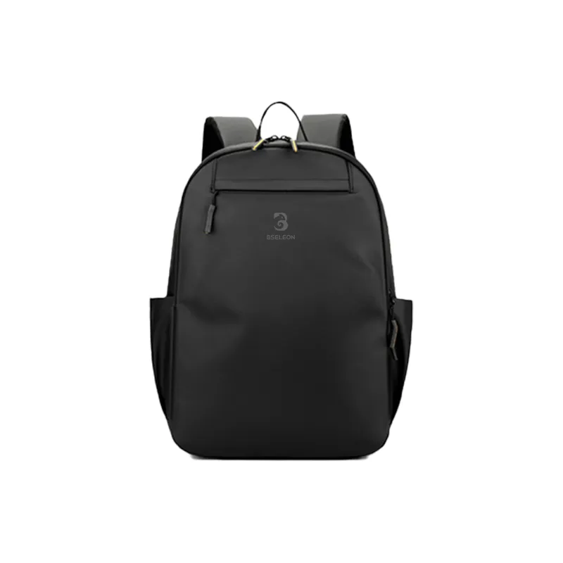 BSELEON Nylon Fabric Backpack Regular Unisex Black And White Graffiti-9