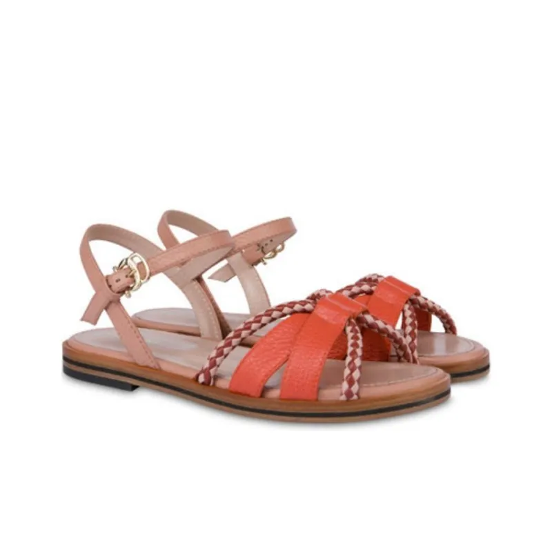 Pollini Interlude Strap Sandals Women's Umber-3