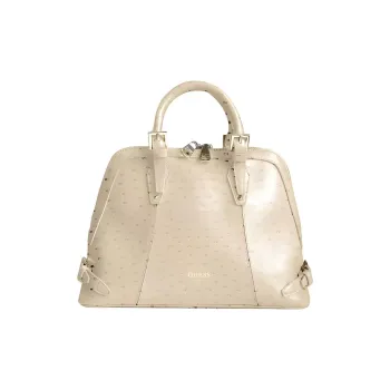 GUESS Leather Handbag Large Size Women's Brown