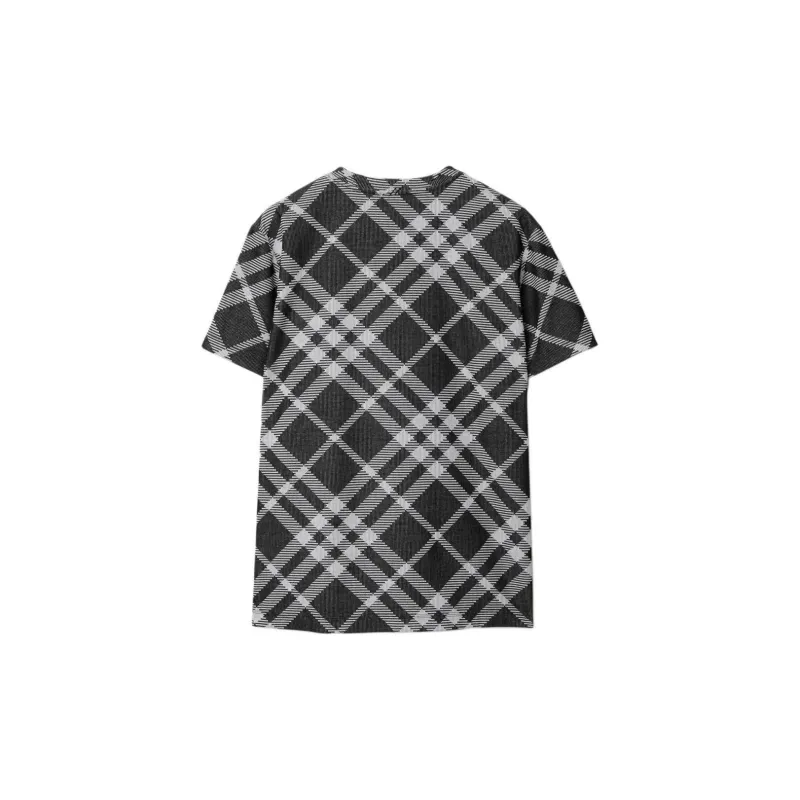 Burberry Nova Check Short Sleeved Crewneck T Shirt-1