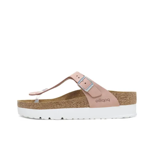 Birkenstock Slip Resistant Flip Flops Women's Nude