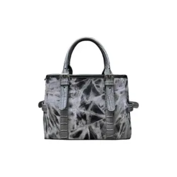 CULTIVATOR Cotton Handbag Shoulder Bag Crossbody Bag Small Size Women's Blue Gray/Dirty Pink/Black Gray